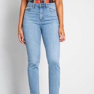 Modcloth High Waist Molly Straight Ankle Jeans